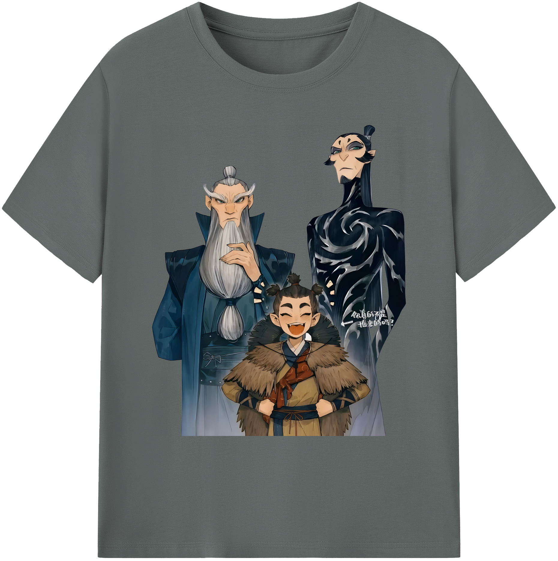 （画像用） Ne Zha 2 ナタ 魔童の大暴れ 綿100％ メンズ半袖Tシャツ｜肌触りやわらか＆通気性